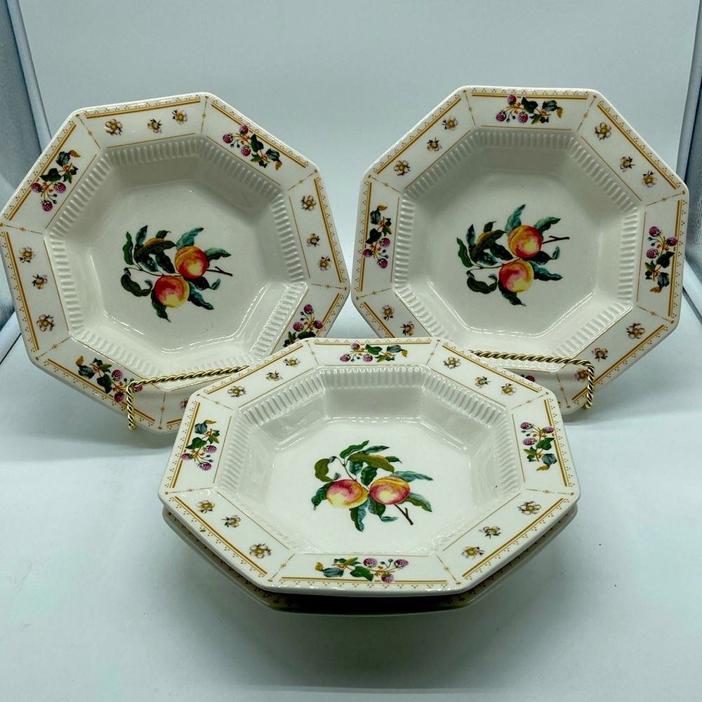 Nikko Orchard 4 Rim Soup Bowls